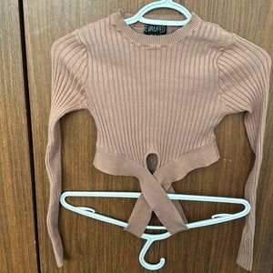 REVAMPED Ribbed Crop Sweater